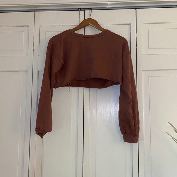 Cropped purple sweatshirt from PLT - Picture 2 of 2